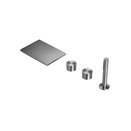 Wall-mounted bathtub waterfall faucet (with hand-held)