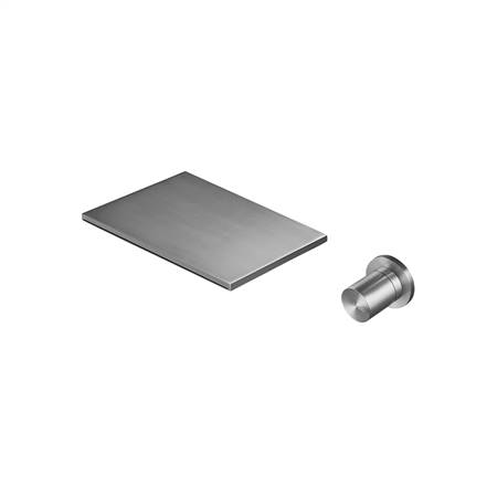 Wall-mounted concealed bath tub waterfall faucet with 45 valve core for high flow