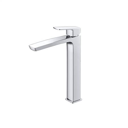 High-stem basin faucet