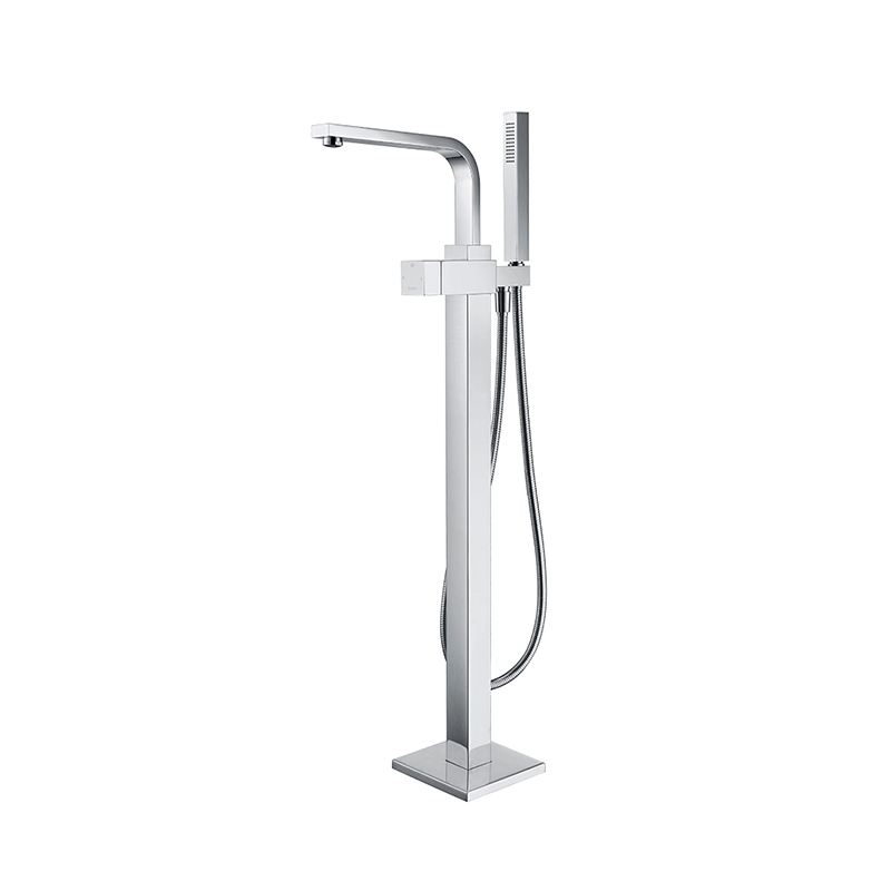 Floor-mounted bath faucet