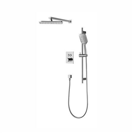 Two-function concealed thermostatic shower (wall-mounted)