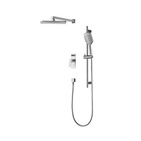 Two-function concealed shower head (wall-mounted)