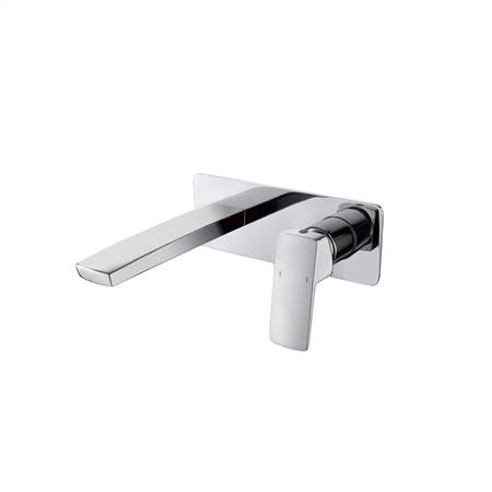 Single handle wall basin faucet