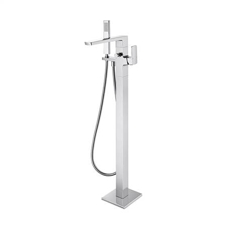 Floor standing bathtub faucet