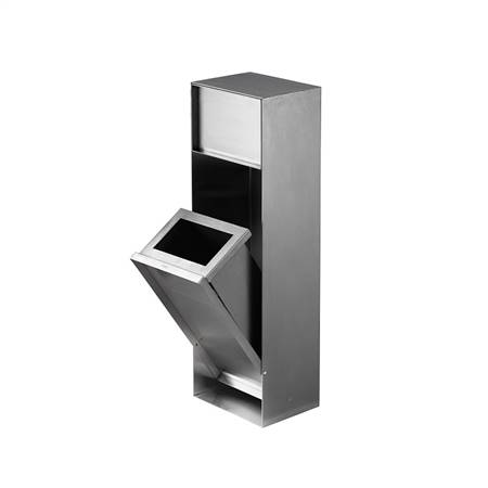 Stainless steel hidden garbage bin
