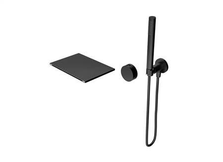 Two function waterfall bathtub faucet