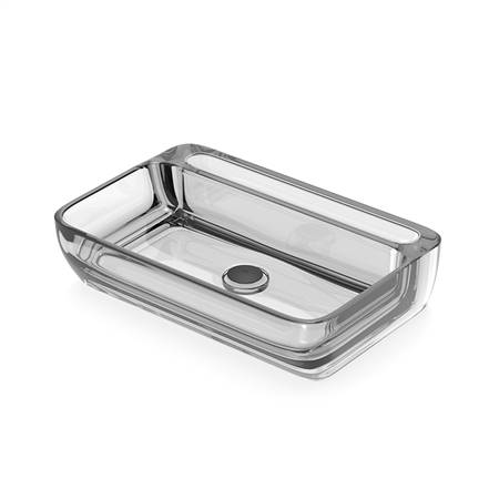 Transparent resin basin