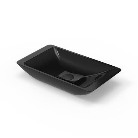 Transparent resin basin