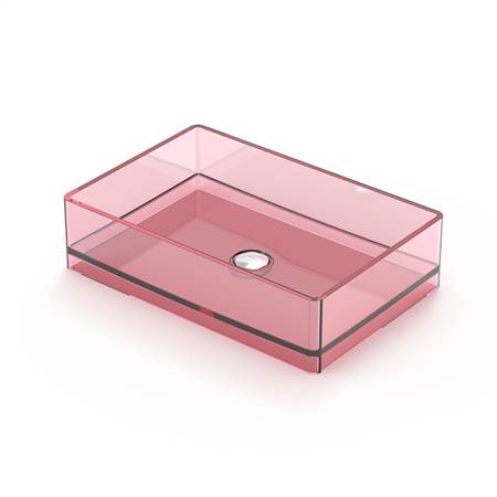Transparent resin basin