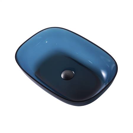 Transparent resin basin
