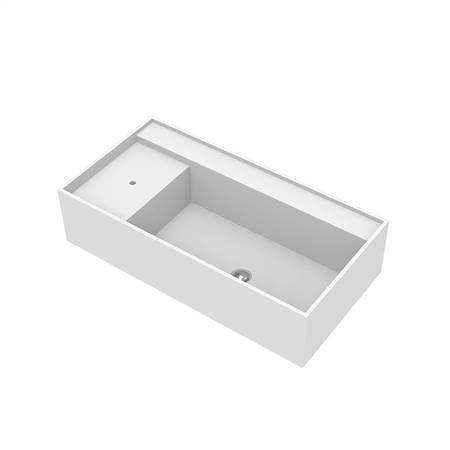 Artificial stone integrated basin
