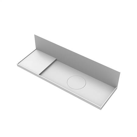 Artificial stone integrated basin