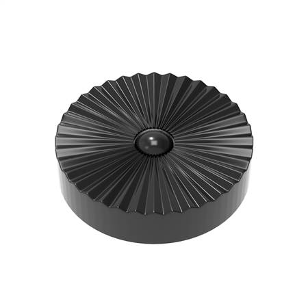 Time Round Pot Black and White Root Marble Basin